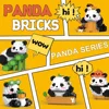 Cute Chinese Panda Building Blocks Sets DIY Educational Assembly Toys Bricks Mini Animals Model MOC Kids Christmas Birthday Gift 2