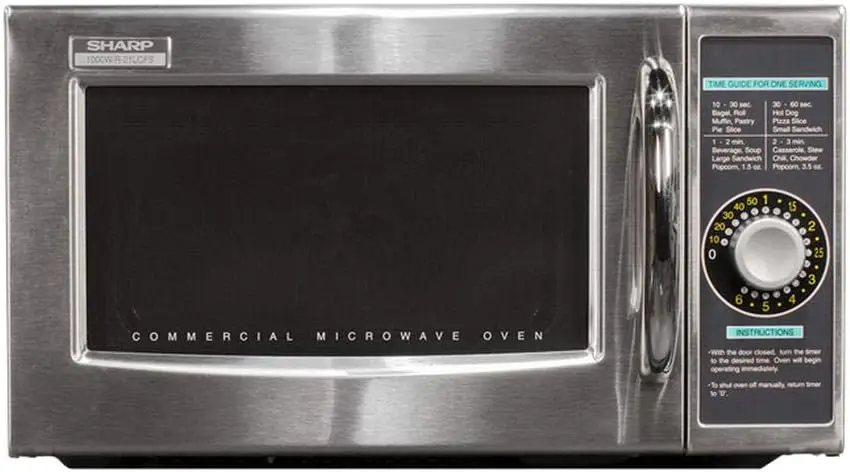 21  Medium Duty Commercial Microwave (Dial Timer, 1000-Watts, 120-Volts) (Update of R-21 ,Silver 2