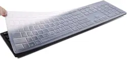 Premium Keyboard Skin Cover Protector for Dell Desktop Computers (Transparent 2PCS)