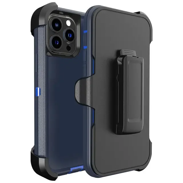 3-in-1 Armor Rugged Shockproof Case with Belt Clip