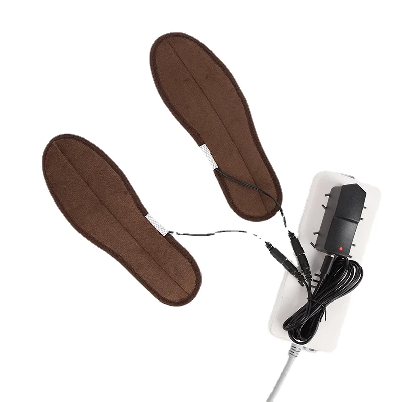 USB Heated Shoe Insoles Electric 3 Gear Temp Foot Warming Pad Sock Mat Washable Winter Outdoor Sports Heating Insole Size 33-44