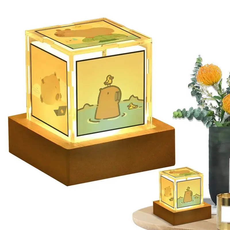 

Настольная лампа для капибары, милая Настольная лампа для капибары, восхитительная Настольная лампа для капибары, настольные украшения, портативные ночные светильники для детской комнаты с питанием от USB