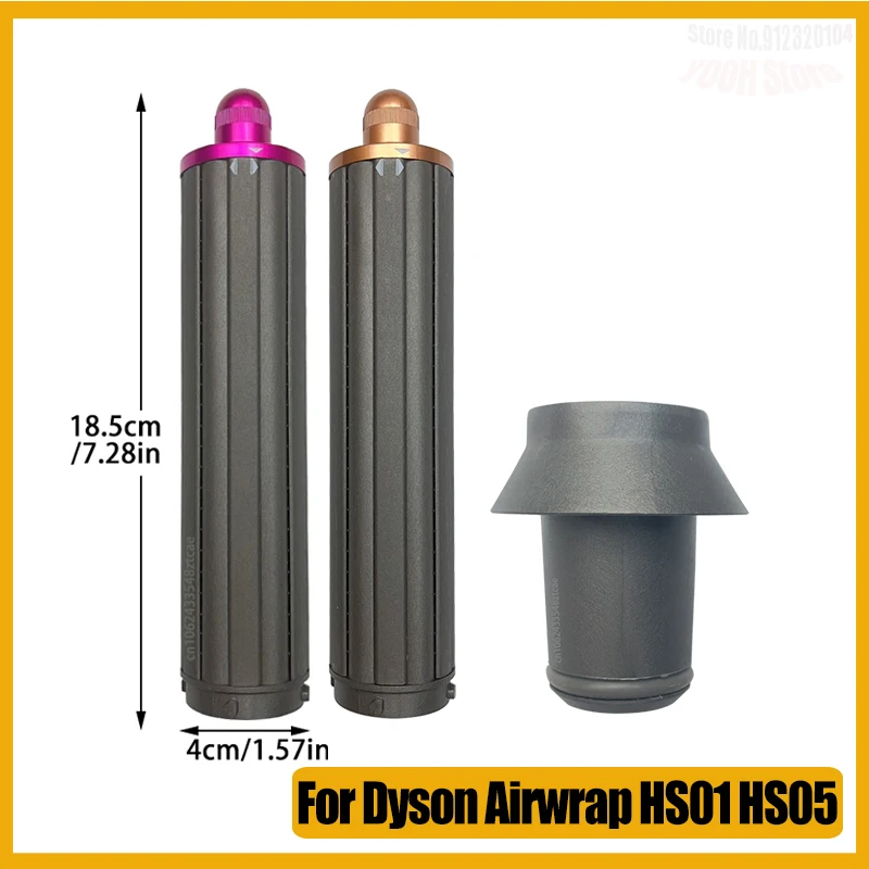 Hair Curler Nozzle 40MM/18.6cm Long Curling Barrel for Dyson Airwrap HS01 HS05 Anti-Flying Parts