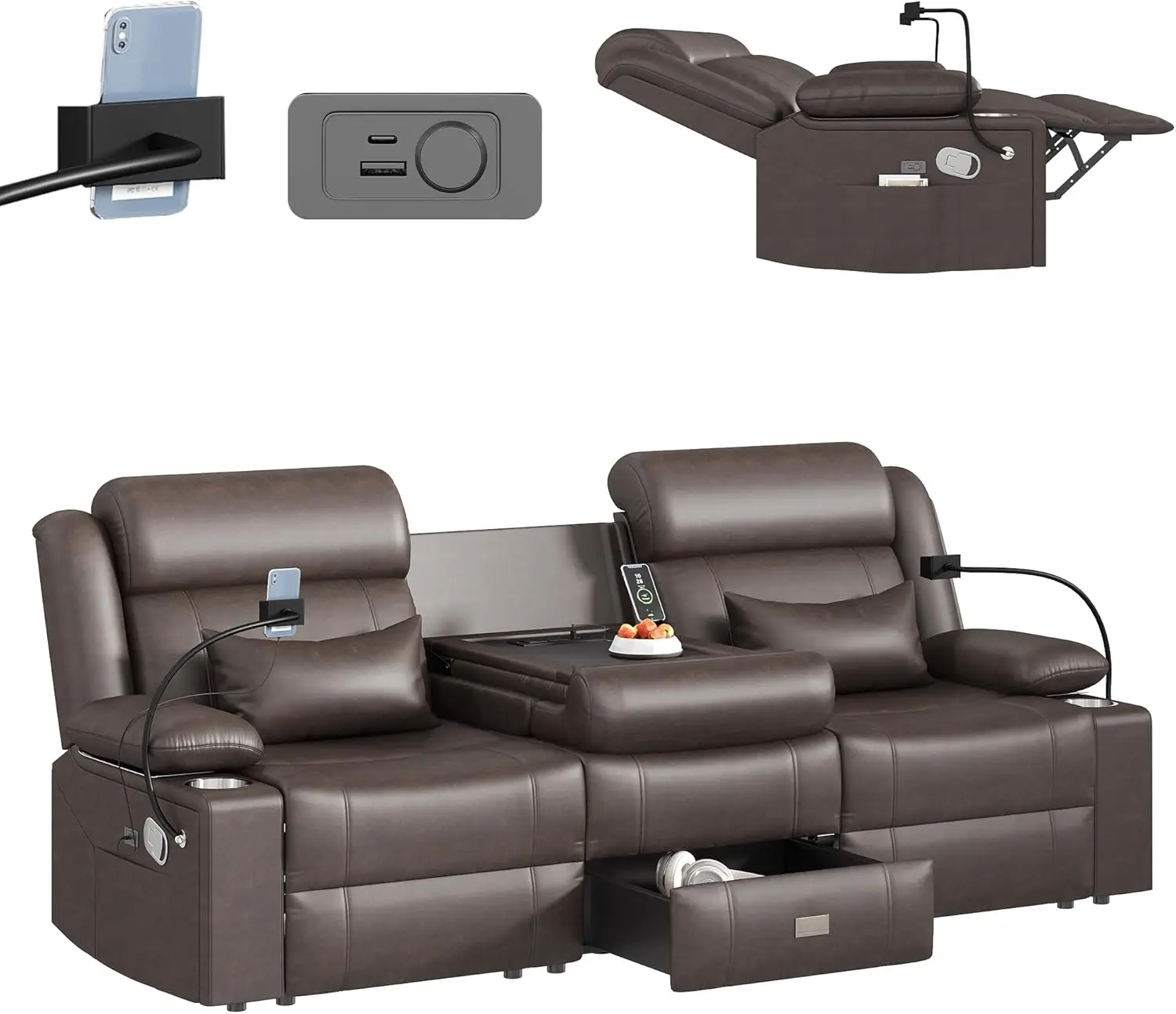 Home Theater Recliner Sofa 1