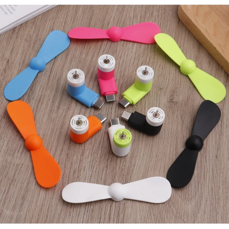 1W Creative Portable Mini Micro USB Fan mini fan cooling fan mini exhaust fan Mobile Phone Power Bank Fan USB Cool Gadgets Cooling Fans For Macbook Pro Type-C Android