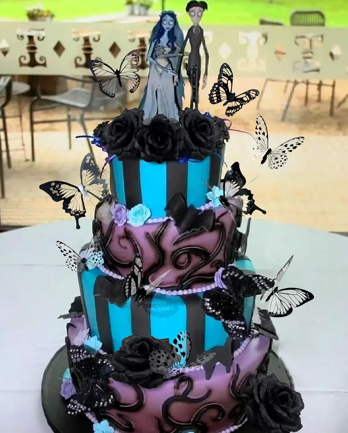 Topper Per Torta Celeste Happy Birthday In Heaven - Decorazione Acrilica Per Compleanno, Anniversario O Funerale