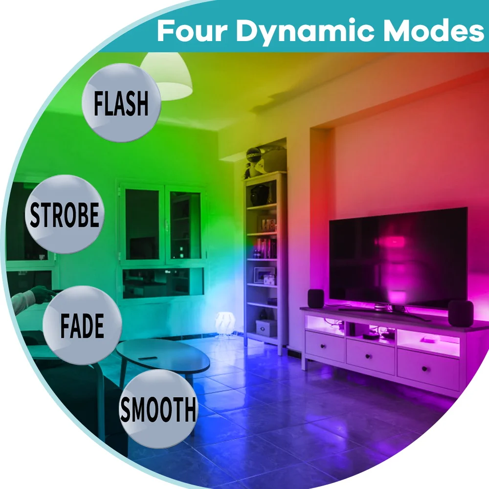 LED Strip Lights RGB 2835 Remote Control Color Changing Tape Lights Neon Night light for Home Party Decoration TV Backlight