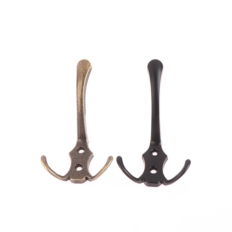 Zinc Alloy Coat Hook 3 Hooks Wall Mounted for Bedroom Entryway Furniture