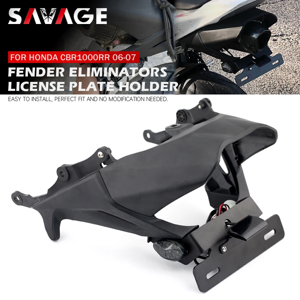 License Plate Holder LED Light Motorcycle Accessories Fender Eliminators Turn Signal For HONDA CBR 1000RR CBR1000RR 2006-2007