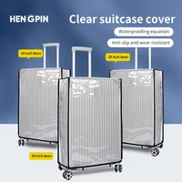 Full Transparent Luggage Protector Cover PVC Waterproof Dustproof Durable Suitcase Cover Protector Travel Accessories 1