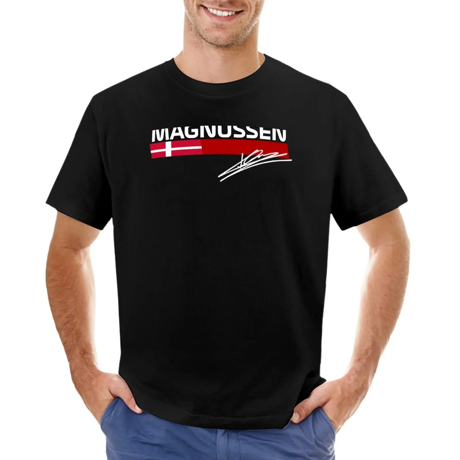 

Kevin Magnussen F1 T-Shirt kawaii clothes summer top Short sleeve tee funny t shirts for men