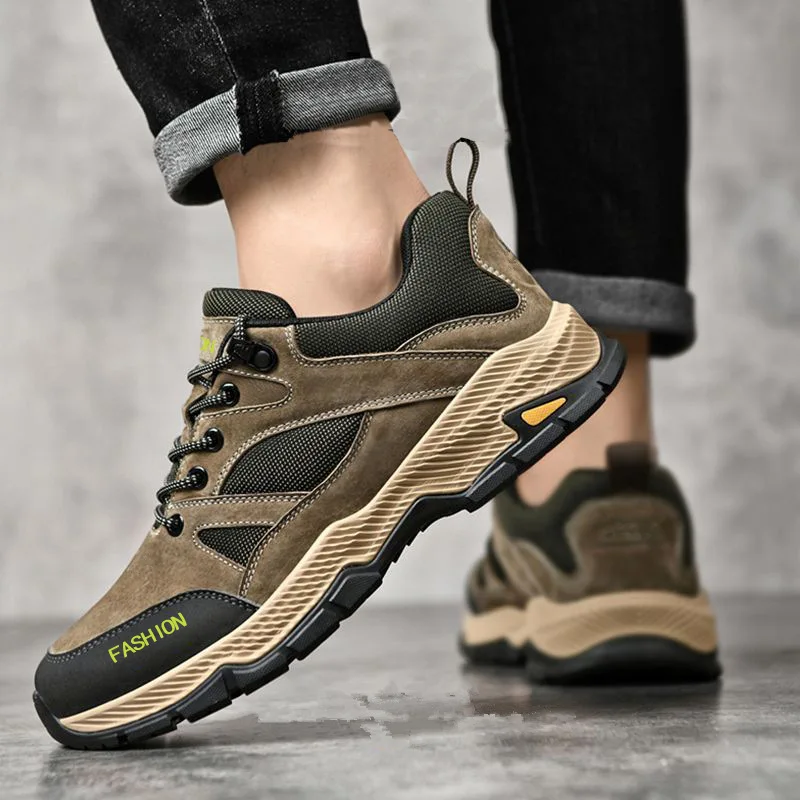 Gentlemans Trail Walkers Leather Shoes With Non Slip Soles For Men All Day Comfort Rugged Style main image 1