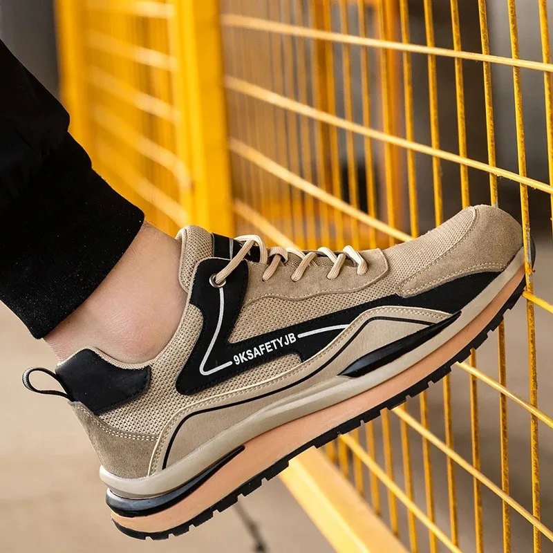 Anti Penetration Safety Shoes Breathable Light weight Comfortable Safety Work Boots Men's Outdoor Safety Shoes Sports Work Shoes