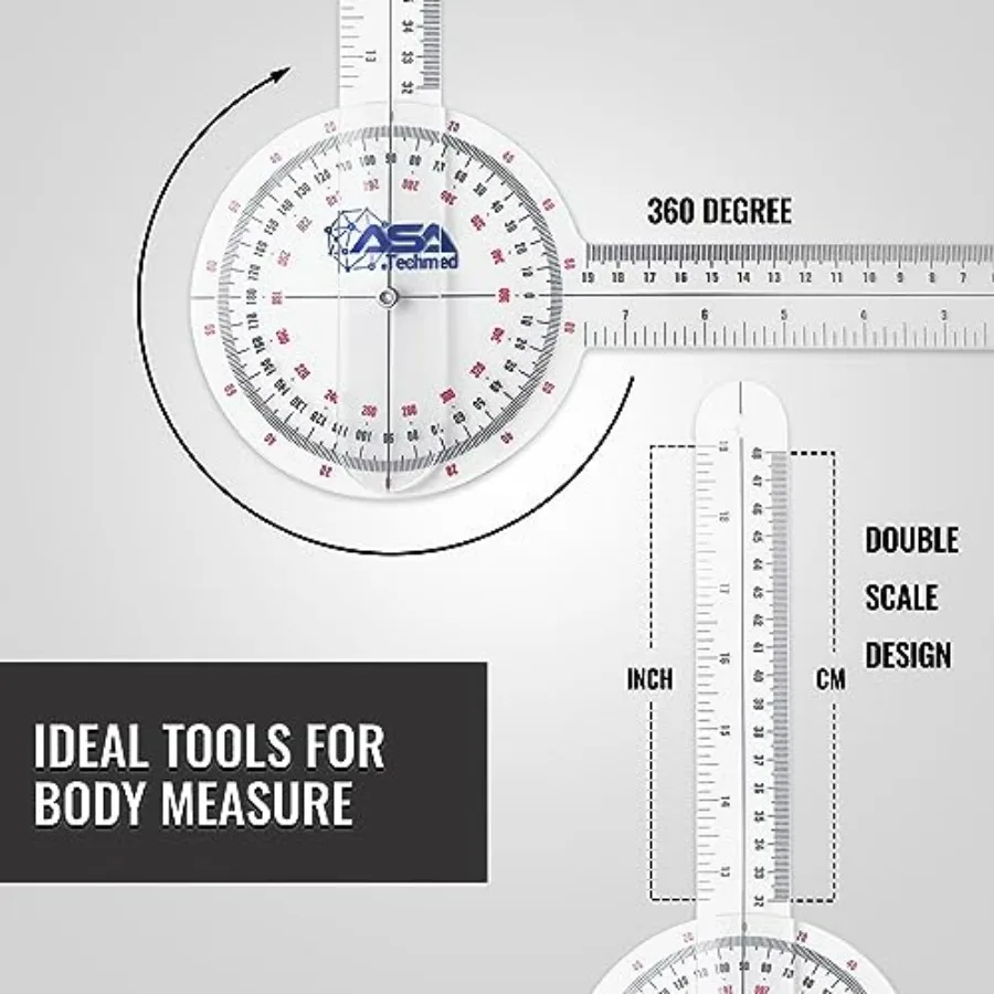 Basic Economy Student Physical Therapy Goniometer Kit - Ideal for Students and Personal Use