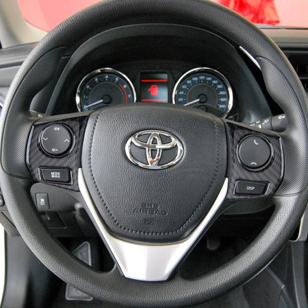 Toyota Corolla 2014-2018 자동차 스타일링 액세서리에 대한 검은 탄소 섬유 자동차 인테리어 장식 보호 스티커