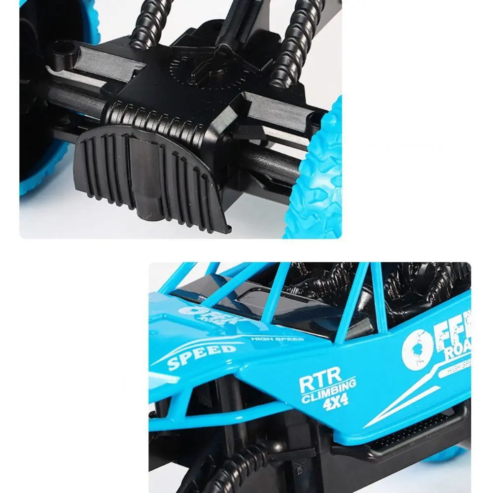 With Lights Remote Control Off-Road Vehicle Rubber Wheels Waterproof Remote Control Toys Cars 2WD Anti-Slip Off-Road Toy Car