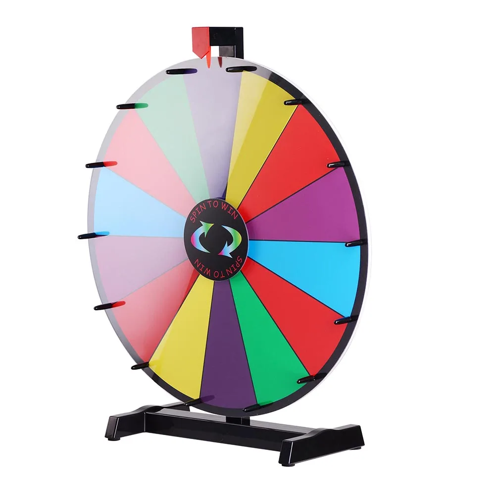 Tabletop Spinning Prize Wheel (24 inch) – Wholesale Bingo Supplies