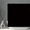 Pure White Grey Polyester Fabric Shower Curtains Black Blue Yellow Gradient Purple Waterproof Bath Curtain For Bathroom Decor 3