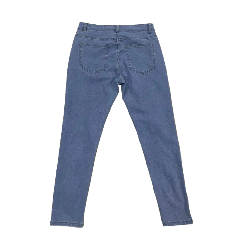 Mens Skinny Jeans Slim Scarification Black Denim Pencil Pants Street Hip-Hop Denim Trousers Fashion Streetwear Jeans for Men