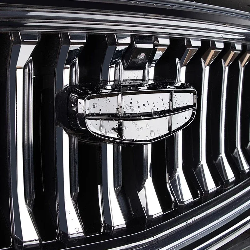 Geely Monjaro Xingyue L ABS 로고 스티커, 블랙 배지 엠블럼, 레이싱 그릴 후드 스타일링 장식 스티커 액세서리