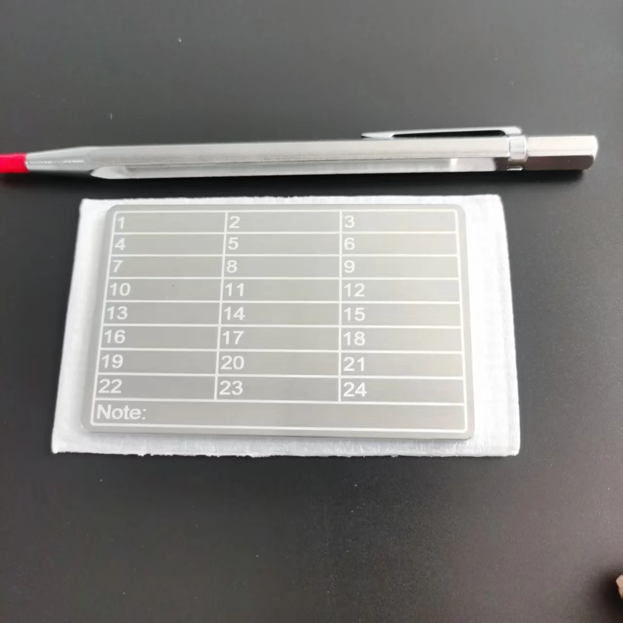 An aluminum alloy cryptocurrency codebook and a metal marker pen suitable  for cryptocurrency Bitcoin password storage and can be - AliExpress