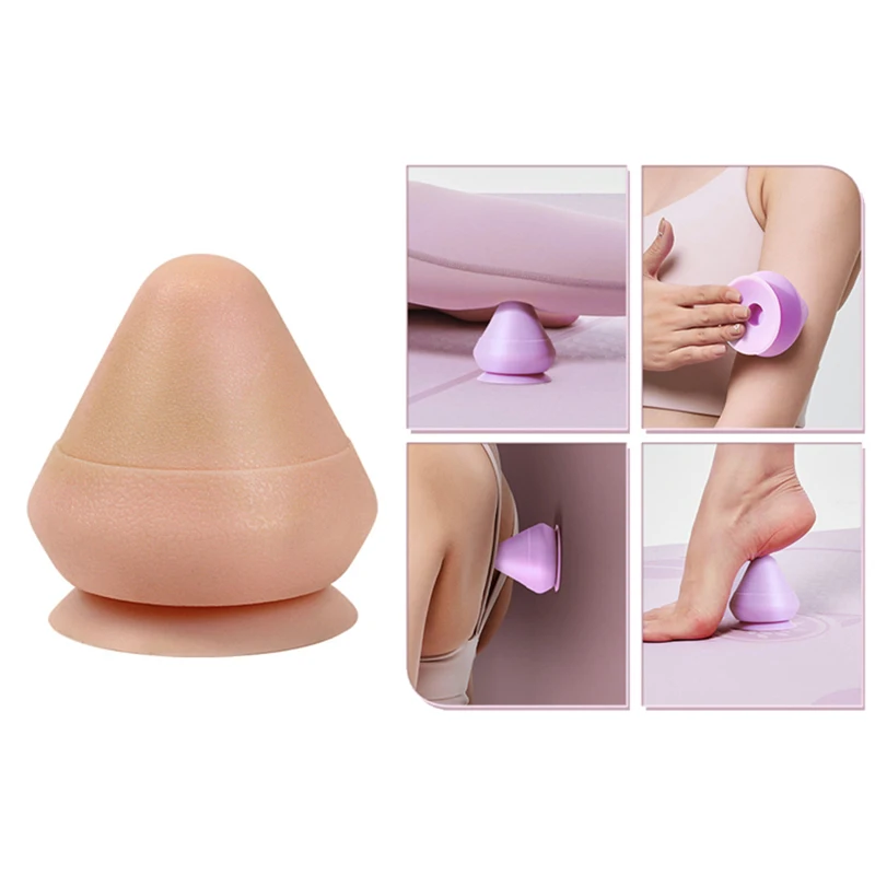 Wall-mounted Fascia Cone Suction Cup Wall Massager For Back Muscle Relaxation Arm Foot Massager Trigger Point Massage Ball