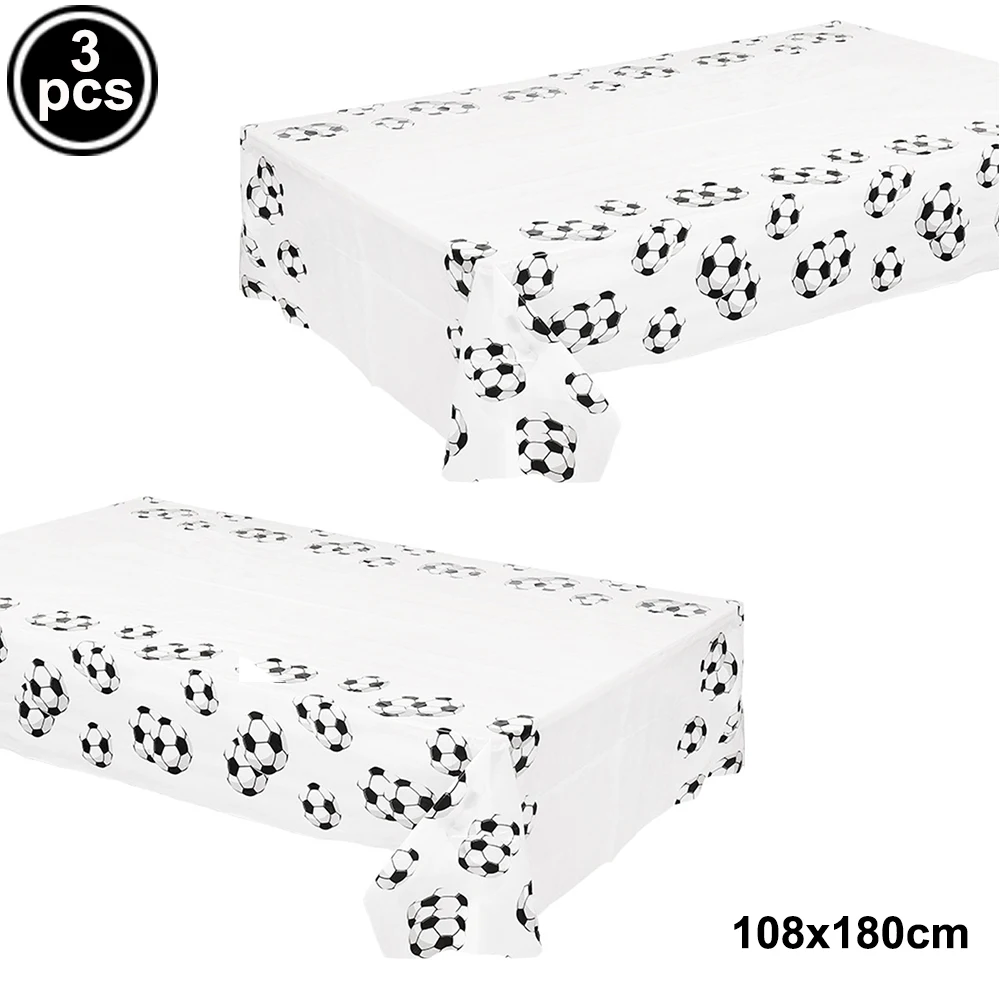 Soccer-Themed Rectangular Tablecloth – Perfect for Birthday Celebrations and Game Day Gatherings