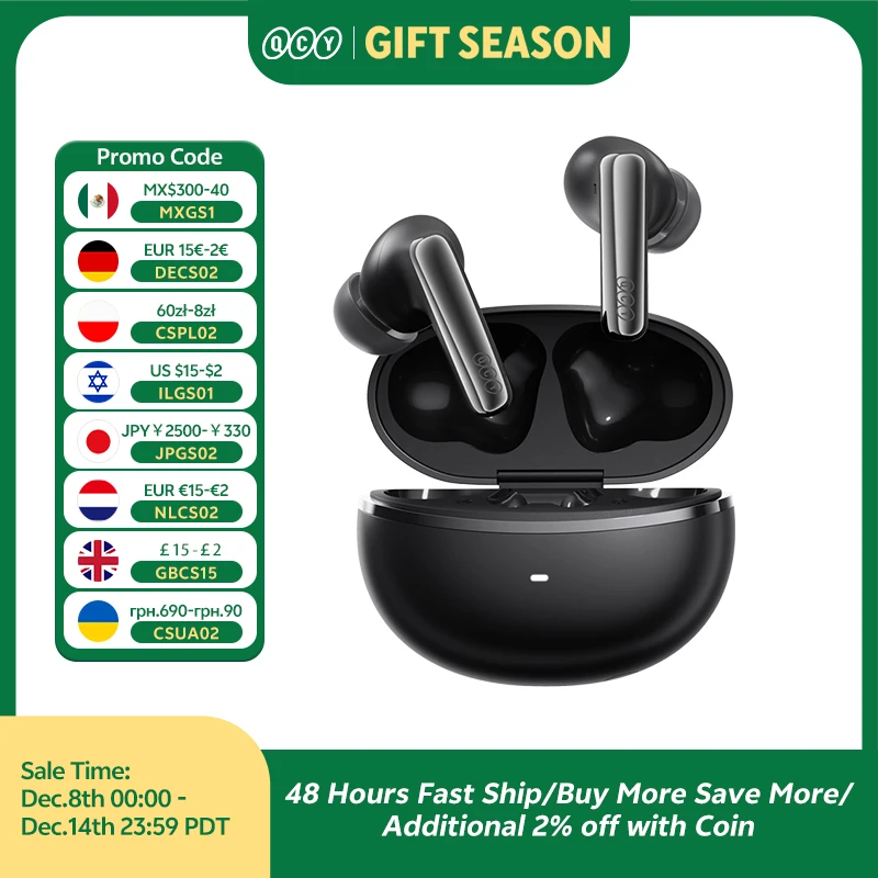 Słuchawki QCY MeloBuds N70 za $41.14 / ~153zł