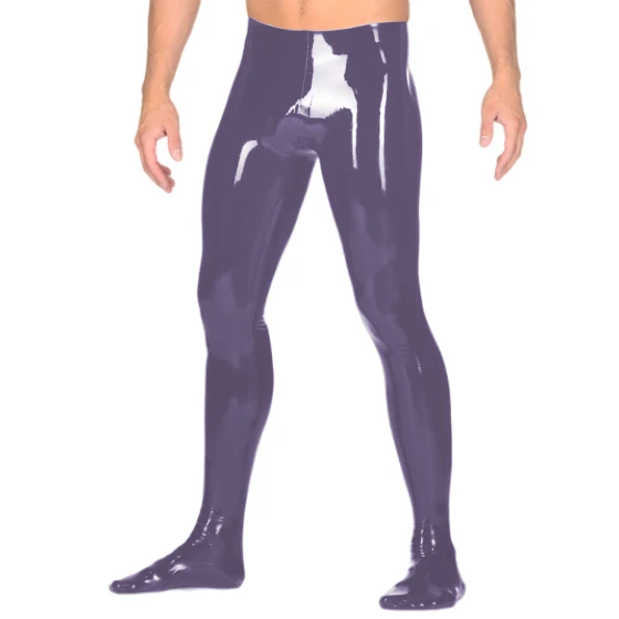 Metallic Shiny Wetlook Latex Pants for Men, PVC Leggings, Novelty Use Costume, New Fashion, Size S-7XL