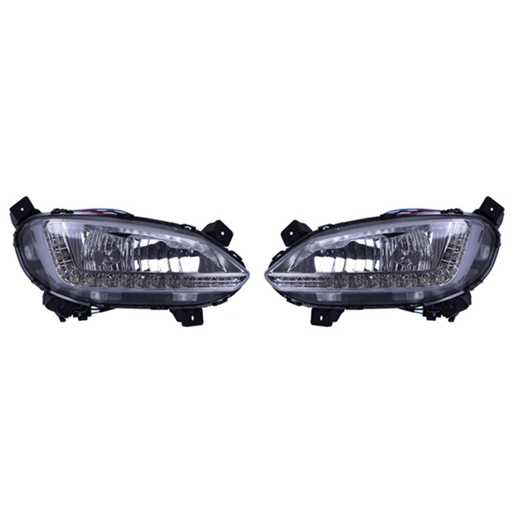 

2Pcs DRL LED Daytime Running Light Fog Lamps for Hyundai IX45 Santa Fe 2014