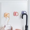 Nordic Art Wall Hook Iron Adhesive Hanger Hook Bedroom Wall Door Wardrobe Hook Non Marking Nail Free Holder 1