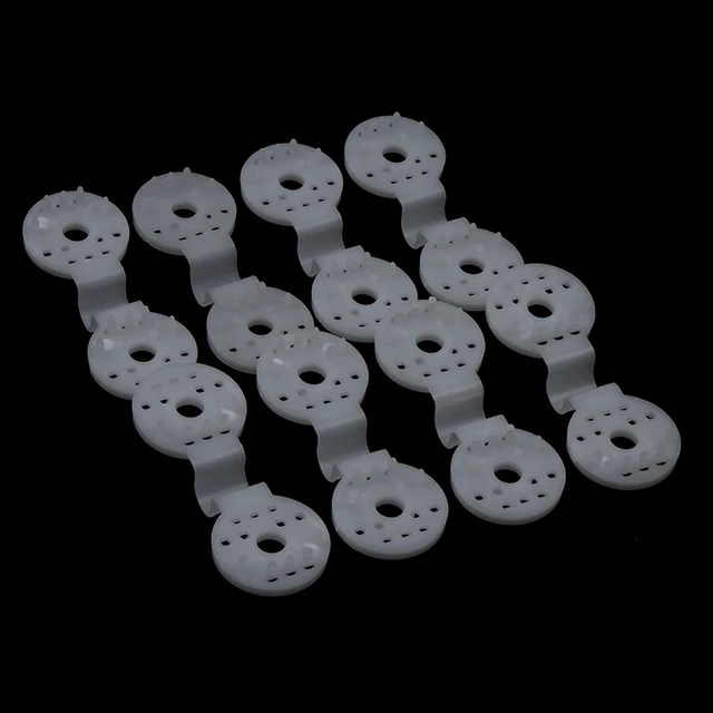 10Db Napernyő Nettó Klipkert Szerszámok Üvegházhatású Árnyékoló Ruhák Rögzítése Rögzítse A Bilincset Műanyag Grommet Kerítés Háló Beépítő Horog 102*38 Mm