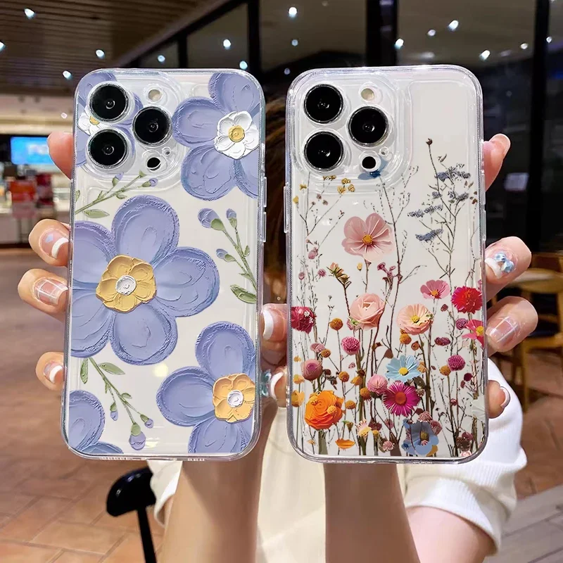 Elegant Violet Flower Phone Case - Floral Protective Cover