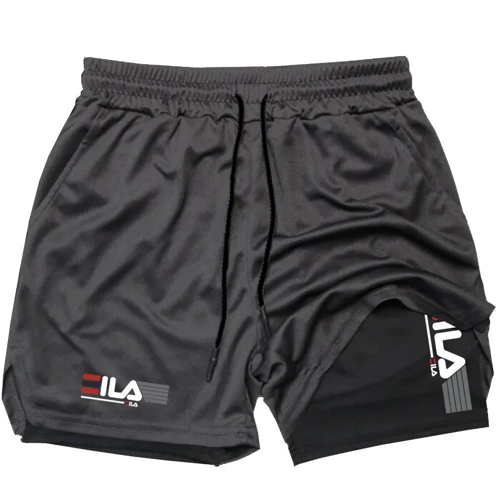 Men Running Shorts sports shorts sport shorts jogging shorts running shorts 2 In 1 Double-deck Sport Shorts Sportswear Gym Fitness Short Pants Training Jogging Bottom Men's Clothing