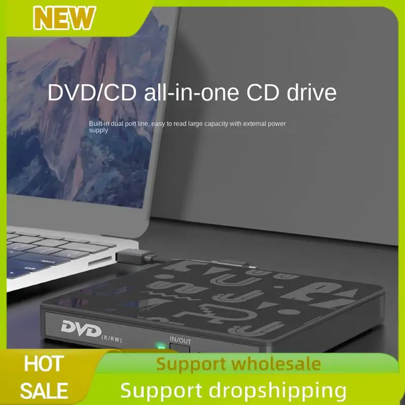 External DVD Optical Drive Laptop Desktop Universal Multifunction CD Burner USB3.0 External Optical Drive Player Easy To Use