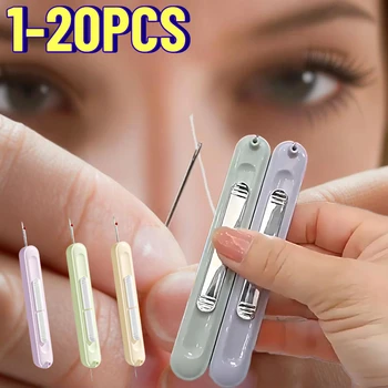 2 In 1 Needle Threader and Seam Ripper Tool Multifunctional Sewing Thread Remover Cross Stitch Crafting Accessories Easy Use 1