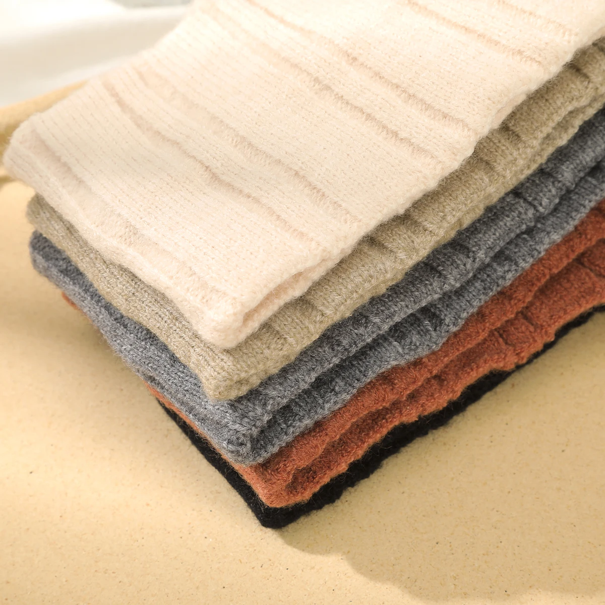 Adult Knitted Hairbands For Women Autumn Winter Windproof Warm Neck Warmers Dual-Purpose Girls' Wool Headband Scarf Bandana