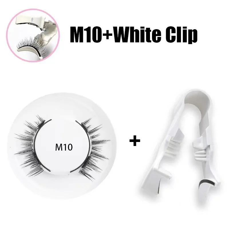 1pair Magnetic Eyelashes Handmade 3D Natural Magnetic False Eyelashes Enlarge Eyes Reusable Tweezers Set