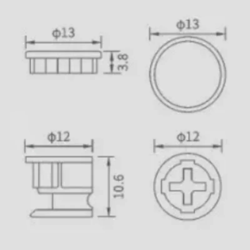 Three-In-One Eccentric Wheel Furniture Side Connectors Cam Fitting Dowel Set Screw Pre-inserted Nut Dowels Connecting Assembly furniture alignment connectors