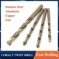 Cobalt High - Speed Steel Drill Bit, 1 - 12mm Straight Shank Twist Drill, Single Piece - 8mm