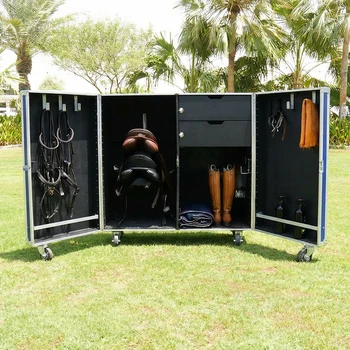 Wheeled Metal Equestrian Tack Locker 5