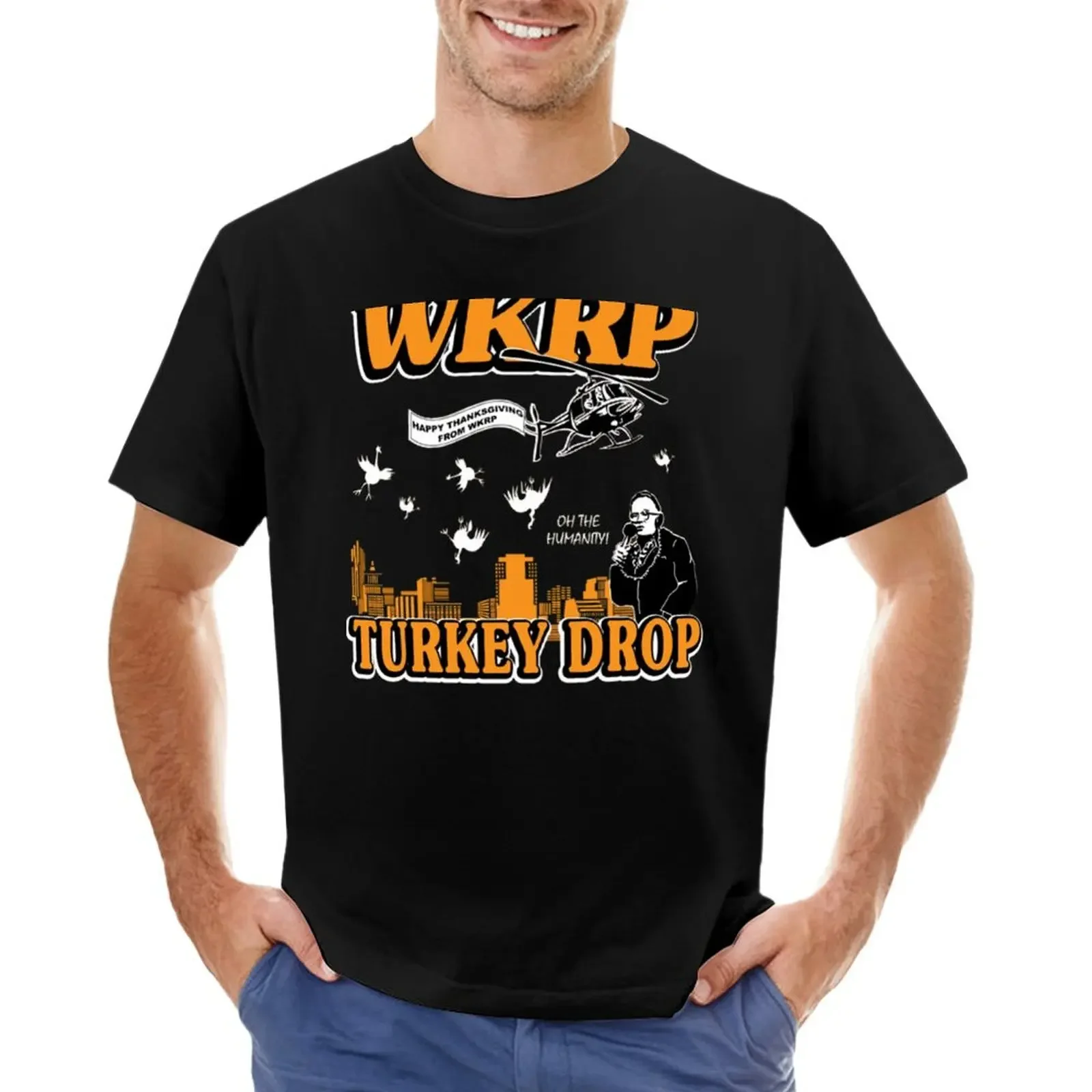 

wkrp T-shirt for a boy tees graphics summer top mens t shirt