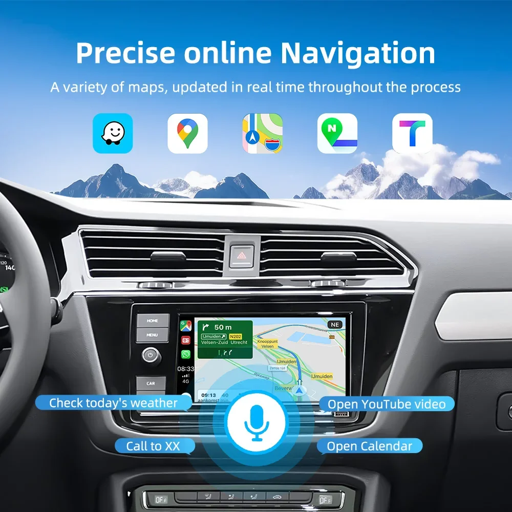 Drahtloses Carplay Android AUTO für Volkswagen Golf7 Tiguan Lamando Magotan Phideon Teramont mit MIB1/MIB2 System-Unterstützungskamera – Detail 10
