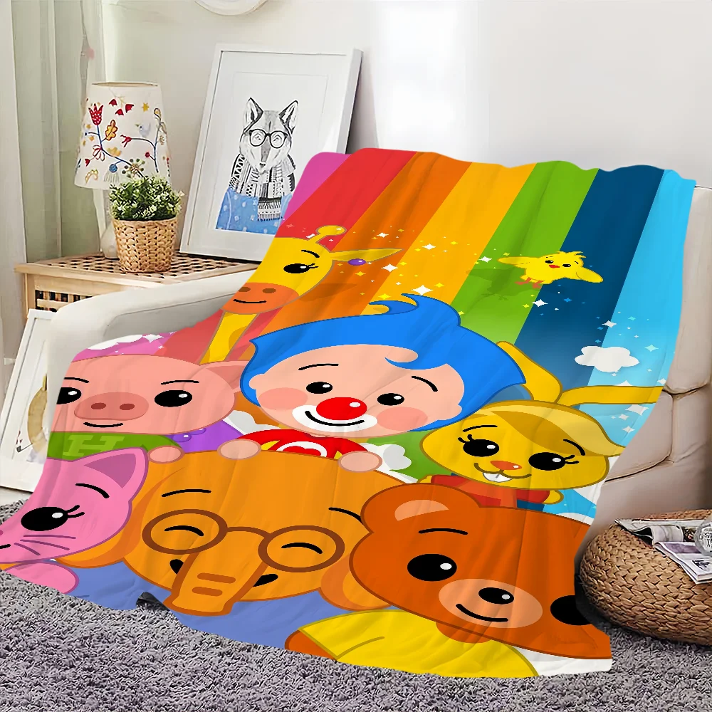 warm Cartoon soft plush Cute blanket suitable for sofa living P-Plim room office baby bedroom travel Plim gift Flannel 5