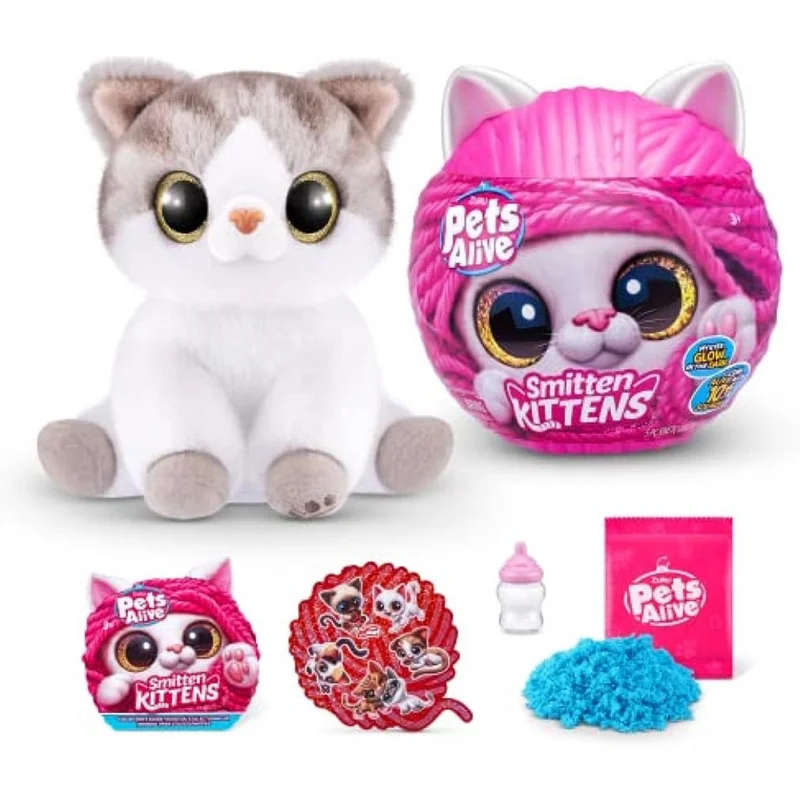 ZURU الحيوانات الأليفة القطط مفاجأة التفاعلية القط فتاة الكرتون لعبة دمية الصوت