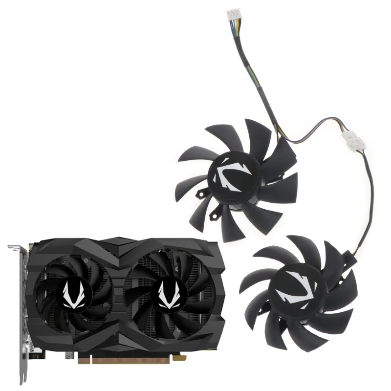 

75mm Cooler Fan 4Pin 12V 0.32A CF8015H12S VGA Fan Graphics Card Fan for ZOTAC GAMING GeForce GTX 1660 SUPER Cooler