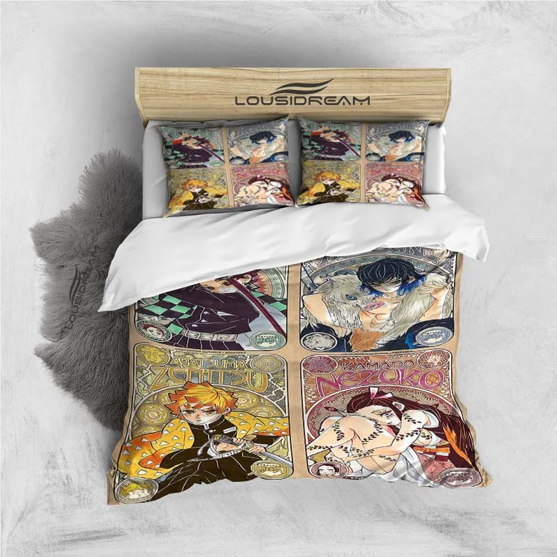 Slayer Demon All Season Twin Bedding Set 3 Piece Comforter Set Bed Duvet Cover  Double King Comforter Cover Home Textile 2