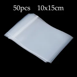 Thick Clear Heavy-Duty Reclosable Storage Bags - Transparent Plastic Jewelry Packaging (QT9901-10x15cm 50pcs)
