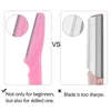 3/20Pcs  Eye Brow Epilation Hair Removal Cutters Safety Knife Makeup Scraper Eyebrow Trimmer Blade Women Face Shaver Portable 4