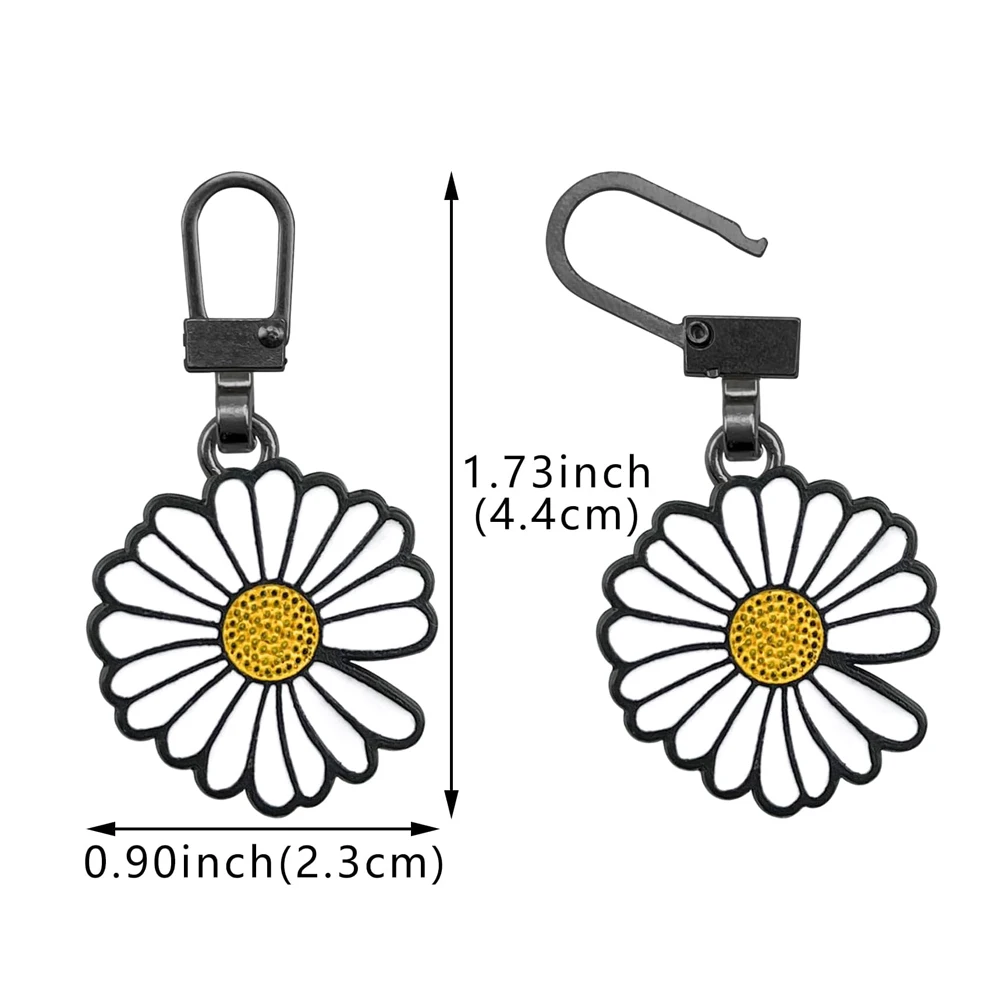 5PCS Zipper Pull Replacement Detachable Zip Pulls Metal Zipper Repair Replacement Slider Kit Coat Jacket Backpack Handbags